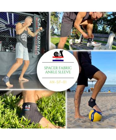 IRUFA Spacer Fabric Ankle Sleeve - Pain Relief & Support Brace for Swelling Strains Arthritis | Men & Women | International Shipping - Buy Online on GoSupps.com