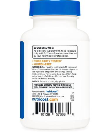 Nutricost Methylated Vitamin B12 + Folate Supplement (2 000 mcg) 120 Capsules - 1 000 mcg of Vitamin B12 + 1 000 mcg of Methyl Folate Gluten-Free 60 Servings - Buy Online on GoSupps.com