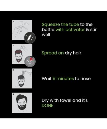 Cameleo Men Permanent Hair Dye - Medium Brown | 5 Min Natural Effect | Cover Grey Hair | Ammonia-Free | 30ml (Pack of 1) - Buy Online on GoSupps.com