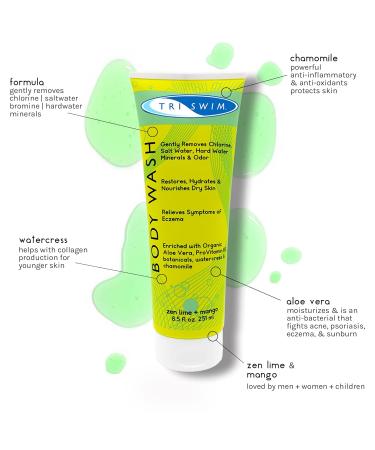 TRISWIM Chlorine Out Body Wash & Lotion Gift Set Citrus 8.5 Fl Oz - Pack of 2 - Buy Online on GoSupps.com