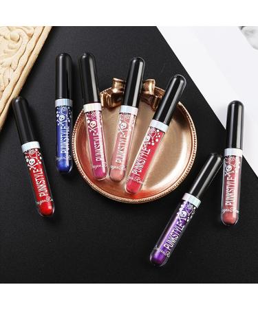 12-Piece Matte Liquid Lipstick Set | Glitter Diamond Shining | Long-Lasting & Waterproof Formula | Halloween Makeup Gift Set for Women - Buy Online on GoSupps.com