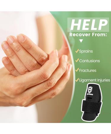 Ednyzakrn 2 Pack Finger Protection - Adjustable Trigger Finger Brace Splint for Sports | Injury Support for Basketball Volleyball Tennis & Baseball - Buy Online on GoSupps.com