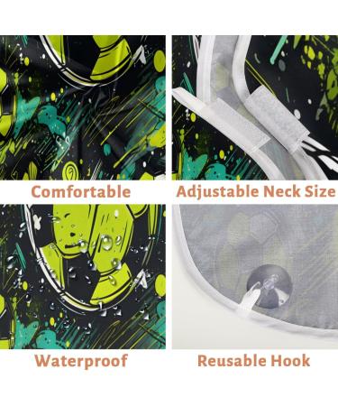 Green Football Beard Bib Apron - Ultimate Beard Hair Catcher for Men | Perfect Father's Day & Christmas Gifts for Dad & Husband with Suction Cups - Buy Online on GoSupps.com