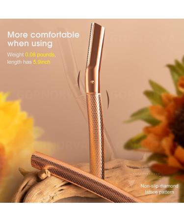 GORNORVA Eyebrow Razor for Women - 20PCS Blades, Stainless Steel, Facial Hair Removal - Buy Online on GoSupps.com