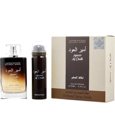 Lattafa Ameer Al Oudh 2 piece set for Unisex (3.4 Ounce Eau de Parfum Spray + 1.7 Ounce Deodorant Spray) - Buy Online on GoSupps.com