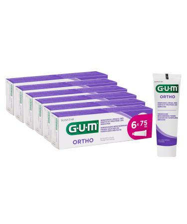 Gum Ortho Dnelle |especially for braces |Reduced plaque formation |Strengthens the tooth enamel |Peppermint taste |6 x 75 ml
