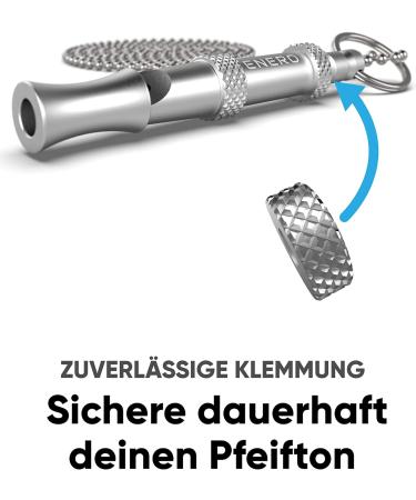 Enero Metal Dog Whistle - High Frequency Adjustable Recall Whistle | Perfect Dog Accessories for Training - Buy Online on GoSupps.com