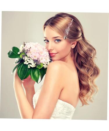 Beaupretty rhinestone hair clip bridal hair clip red hair clip crystal hair clips rhinestone barrettes flat hair clip rhinestone hair barrette Korean version Metal bride hair Crystal - Buy Online on GoSupps.com