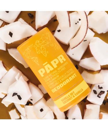 PAPR - Nature Powered Clinically Proven All Natural Deodorant in Zero Waste Paper Packaging (Vanilla Sky) - Buy Online on GoSupps.com