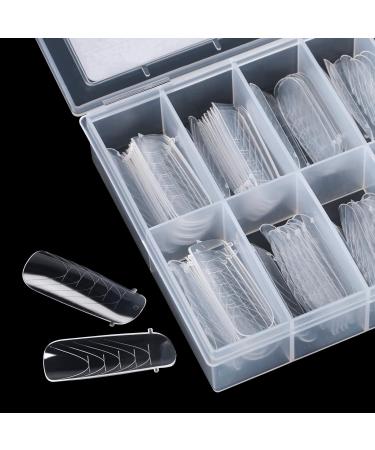 BNG Dual Forms System Flat Square Full Cover Poly Nail Gel Extension - 130 PCS Professional Nail Form Mold for Quick Building and Reusable Tips - Buy Online on GoSupps.com
