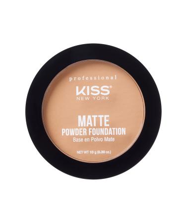 KISS New York Professional Matte Powder Foundation with Dual Function Formula (Sun Beige)