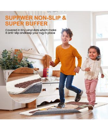 Non-Slip Rug Backing Fabric 72x40 Inch - Tufting Cloth for Carpets - Cushion Punch Needle - Plum Blossom Pattern - Easy to Trim - Buy Online on GoSupps.com