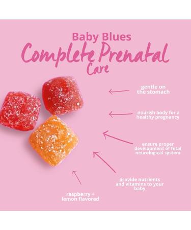 Baby Blues Prenatal Gummies: Complete Multivitamin with DHA + EPA Omega 3s - Buy Online on GoSupps.com