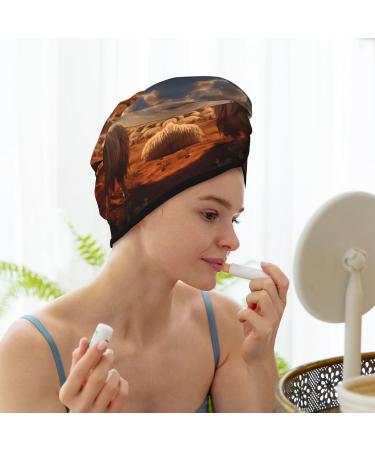 Buy Australian Sheep Dry Hair Cap for Girls - Soft Super Absorbent & Quick-Dry Elastic Wrap for Long Thick Hair - Buy Online on GoSupps.com