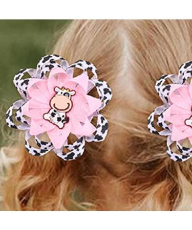 Besreey Cow Print Headband 1 Pair Cute Cow Bow Clip Cow Headband Cow Print Bows Cow Print Hair Accessories for Cow Theme Party Daily Life Travel School Activities - Buy Online on GoSupps.com