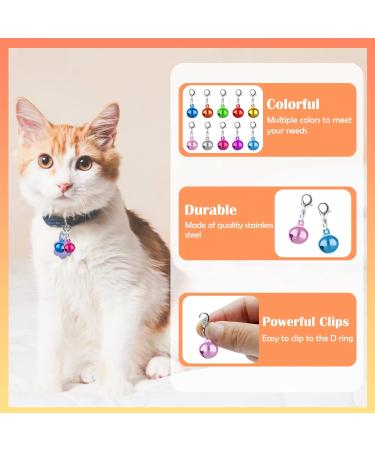 10 Pcs Cat Bells Dog Cat Bell for Collar with Loud Crisp Sound Bell for Dog Cat Collar Made of Sturdy Metal Dog Cat Collar Charms Pet Bell in Random Color Jingle Bell for Christmas Decoration - Buy Online on GoSupps.com