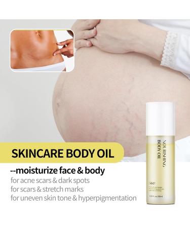 VGO Skincare Body Oil - Moisturizing Oil for Scars Face & Body | Vitamin A & E Serum for Healthy Skin (50ml - Buy Online on GoSupps.com