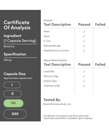 Berberine Supplement 500mg 60 Capsules (Third Party Tested Non-GMO Gluten Free Vegan Safe) AMPK Activator - Berberine HCL for Cardiovascular Health by Double Wood - Buy Online on GoSupps.com