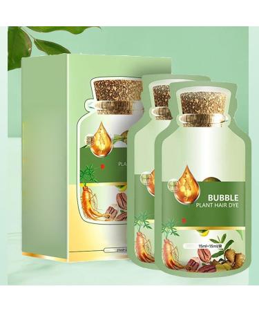 Mnozreo Plant Bubble Hair Dye Shampoo Repairs and Protects Hair Black Tea 1 Piece Safe Long Lasting and Easy to Apply - Buy Online on GoSupps.com