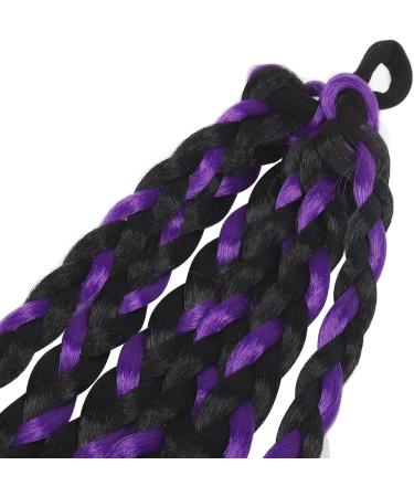 Boxing Braided Hair Extension Boxing Hair Extension Long Safe for Outdoor Use for Women (Balck Purple) - Buy Online on GoSupps.com