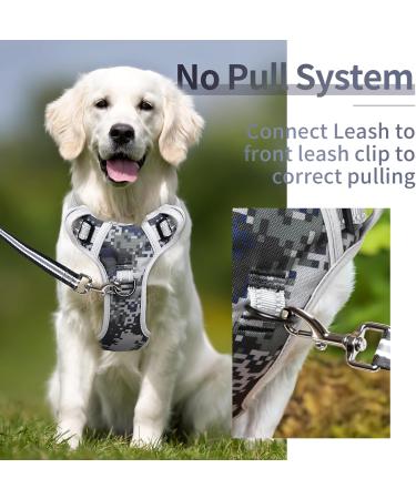Buy Heele Camouflage Dog Crockery & Adjustable Harness for Small Dogs | Breathable Reflective Design - Perfect for Puppies - Buy Online on GoSupps.com