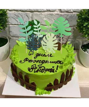KIPTVO 13PCS Tropical Palm Leaves Cake Topper Tropical Leaves Cake Topper Greenery Cake Topper Palm Leaf Cake Topper Plant Leaf Tropical Birthday Jungle Hawii Theme Birthday Party Cake Decorations - Buy Online on GoSupps.com