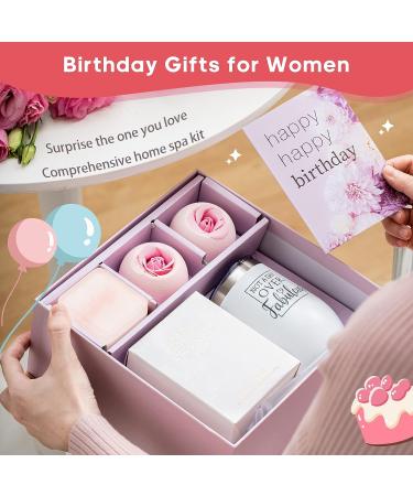 Birthday Gifts for Women - Spa Gift Basket with Wine Tumbler | Unique Gift for Her - Mom, Sister, Wife | Mother's Day, Birthday Ideas for Women Who Have Everything - Buy Online on GoSupps.com