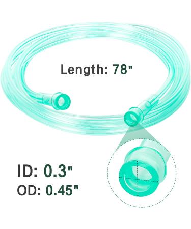 2 Pack Standard Oxygen Mask with 6.6' Tubing - Adjustable Strap, Size L - Buy Online on GoSupps.com