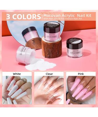 Morovan Acrylic Nail Kit with Drill - Professional Set for DIY Nail Art - Includes UV Light, Glitter Powder, Extension Tools - Ideal for Beginners - Buy Online on GoSupps.com