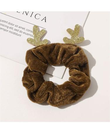 Pretyzoom 3PCs Christmas Hair Bands - Reindeer Anti-Elastic Scrunchies for Women | Festive Hair Accessories in Red Green & Coffee - Buy Online on GoSupps.com