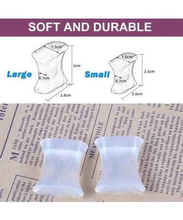 Haosem Gel Toe Spreader & Straightener - Orthopedic Pain Relief for Overlapping & Bunion Toes (2-Pair) - Buy Online on GoSupps.com