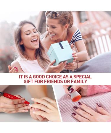 Professional Electric Nail Drill for Acrylic Nails - 20000RPM Adjustable Speed Efile Manicure Pedicure Set with Sanding Bands and Bits - Gifts for Women (Red) - Buy Online on GoSupps.com