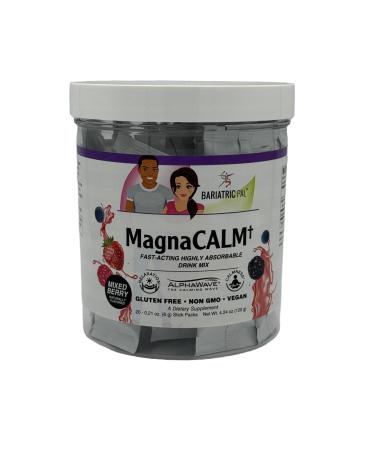 BariatricPal MagnaCALM Fast-Acting Highly-Absorbable Drink Mix 20 Stick Packs - Mixed Berry