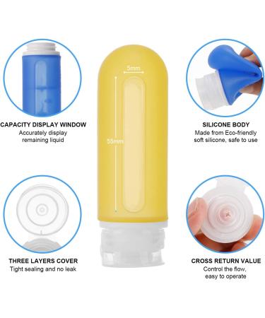 Beveetio 17 Pack Travel Bottles TSA Approved - Leakproof Silicone Toiletry Containers - BPA Free, Refillable & Travel Size - Multicolor - Buy Online on GoSupps.com
