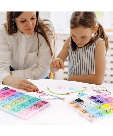 WELLPICK 20000pcs Evil Eye Beads Bracelet Kit - Glass Seed Beads Jewelry Making Set with Gold Charm - 34 Colors Small Beads for Women and Girls DIY Craft Gift - Buy Online on GoSupps.com