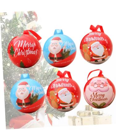 Cabilock 18 Pcs Christmas Party Favors Christmas Boxes for Treats Christmas Tree Ornaments Spherical - Buy Online on GoSupps.com