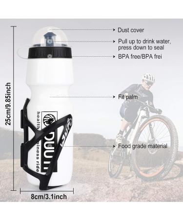 Hasagei Lightweight Strong Bike Water Bottle Holder with 700ml BPA-Free Bottle - Ideal for MTB Racing & Outdoor Cycling - Buy Online on GoSupps.com