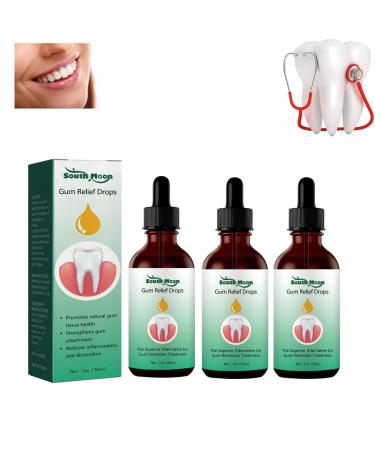 Dentiz gums growth drops drops to grow the gums treatment of gum diseases repair of gum loss (3 pieces)