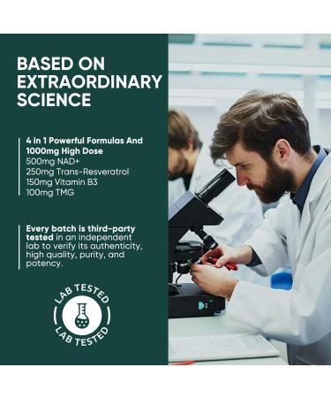 Topffy NAD+ & Resveratrol Supplement - 120 Capsules - Buy Online on GoSupps.com