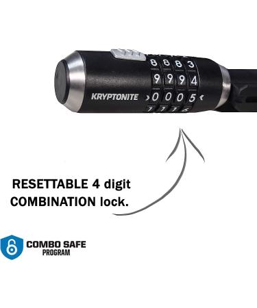 Kryptonite KryptoFlex Key Cable Bicycle Lock 6' Combo - Secure Your Bike with Ease - Buy Online on GoSupps.com