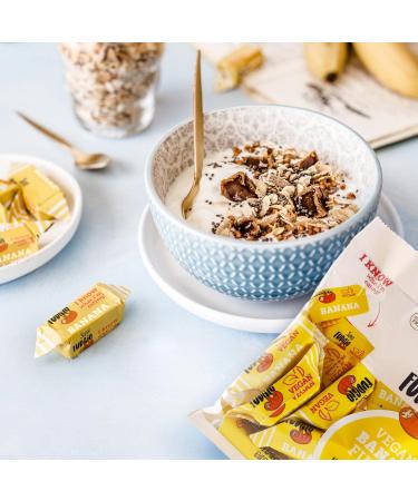 Super Fudgio Organic Banana Candies | Vegan Gluten-Free Palm Oil-Free Caramel | 6x150g Multipack | Coconut Milk & Coconut Sugar - Buy Online on GoSupps.com