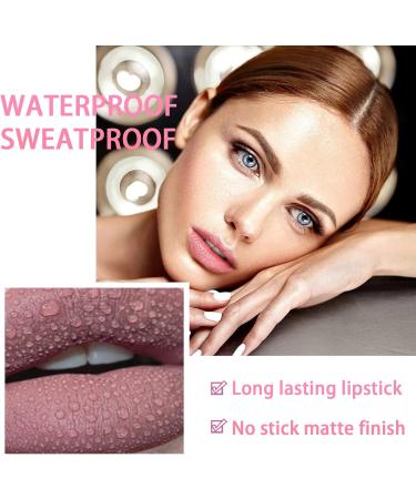 Long Lasting Waterproof Matte Lipstick - #601 Nudist Pink for Women | Moisturizing Velvet Lip Gloss Non Stick Cup Tinted Lip Balm Fade Resistant - Buy Online on GoSupps.com