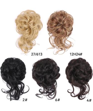 Hair Scrunchies Hair Bun Messy Bun Hair Pieces Long Wavy Messy Wraps Ponytail Extensions Elastic Hair Bands Bun Bun Curly Hair Wraps for Women Women Hair Bun (Color : 2#) - Buy Online on GoSupps.com