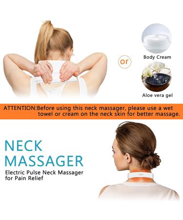 Electric Pulse Neck Massager with Heat - 6 Modes, 15 Levels - Cordless Deep Tissue Relief - Portable Gift for Men and Women - Buy Online on GoSupps.com