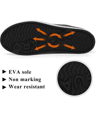 SAGUARO Lightweight Garden Clogs Water Shoes - Black/White - Size 9.5 Women/7.5 Men - Buy Online on GoSupps.com