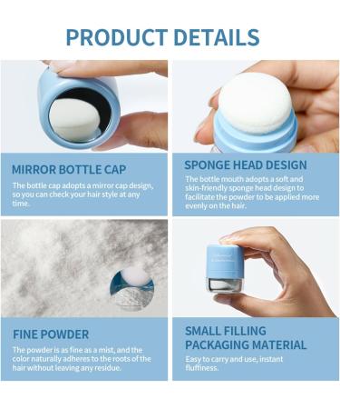 Dry Shampoo Powder Non Aerosol Dry Shampoo Powder Dry Shampoo Travel Size with Modified Corn Starch Get Instant Fullness No White Cast Suitable for Oily and All Hair Colors (02) - Buy Online on GoSupps.com