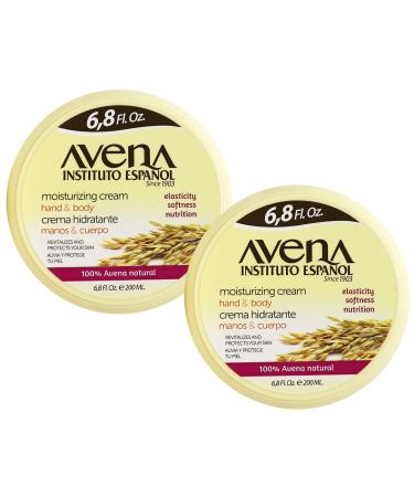 Avena Instituto Espa ol Moisturizing Cream Hand & Body Revitalizes and Protects your Skin 2-Pack Of 6.8 FL Oz each 2 Jars