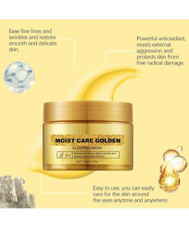 Buerfu Moisturizing Peel Facial Film - Firming Peel Face Masque - Fine Lines Removal Brightening Golden Sleep Masque Facial Film Reduces Large Pores For Home - Buy Online on GoSupps.com