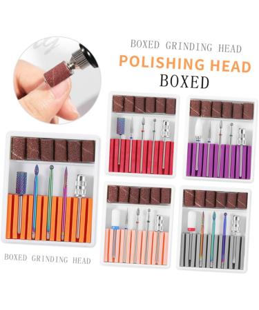 POPETPOP 1 Set Nail Grinding Head Gel Polish Remover Drill Bit Manicure Drill Bits Nail Bits Nail Art Equipment Nail File Bits Acrylic Nail Tools Nail Drill Bits Electric Accessories 6.5x5.5cm Pink - Buy Online on GoSupps.com