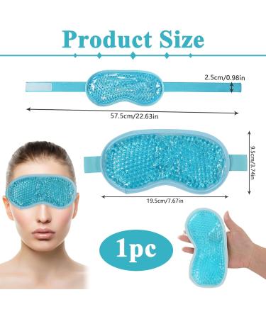 Cooling Eye Mask with Gel Bead Eye Relief Puffy Eyes Reusable Hot & Cold Eye Therapy Migraine for Dark Circles Sinus Pressure Hay Fever Puffy Dry Eyes Headaches Migraines - Buy Online on GoSupps.com